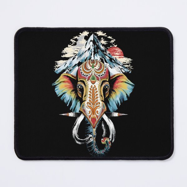 Item preview, The mountain and decorated elephant head designed and sold by Ann Miu Deluxe.