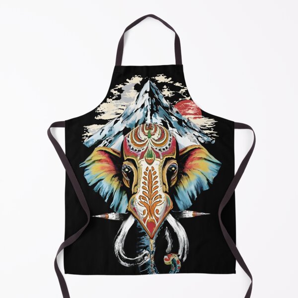 Item preview, The mountain and decorated elephant head designed and sold by Ann Miu Deluxe.