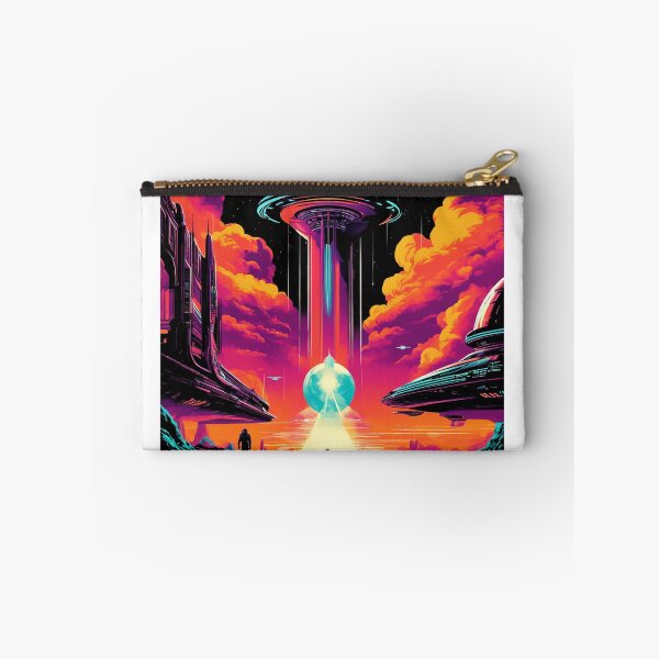 Item preview, retro sci-fi movie posters, featuring spaceships and futuristic elements. designed and sold by kiwimick.