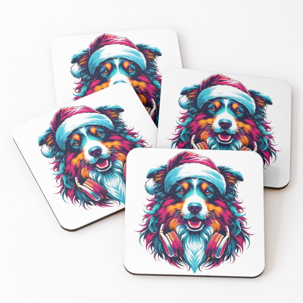 Item preview, Urban Australian Shepherd Christmas designed and sold by YANNISQ49.