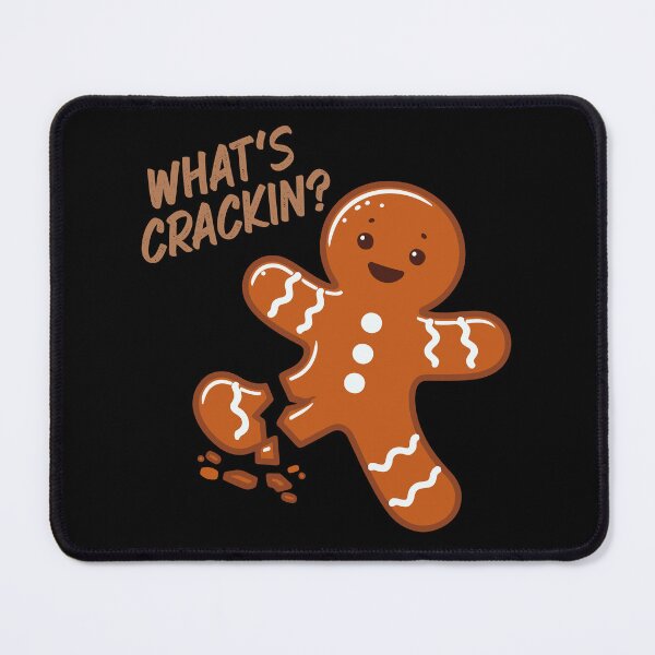 Item preview, Gingerbread Man Joke Funny Sayings What's Crackin' designed and sold by wtfbba.
