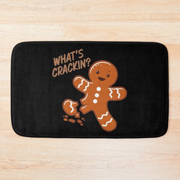 Item preview, Gingerbread Man Joke Funny Sayings What's Crackin' designed and sold by wtfbba.