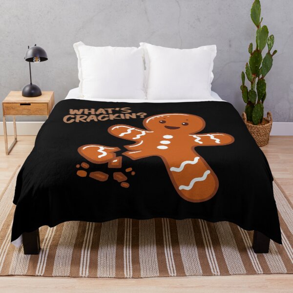 Item preview, Gingerbread Man Joke Funny Sayings What's Crackin' designed and sold by wtfbba.
