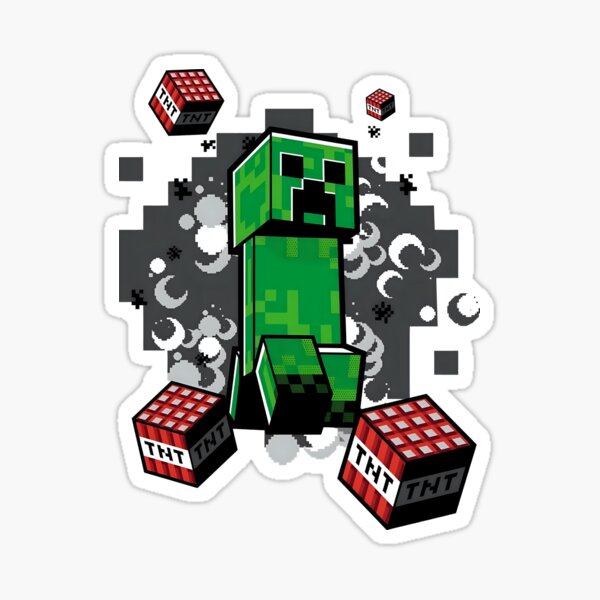 Minecraft TNT (Black) Stickers – Max & Otis Designs