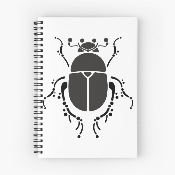 Item preview, Black and white geometric beetle pattern. designed and sold by My-fake-places.
