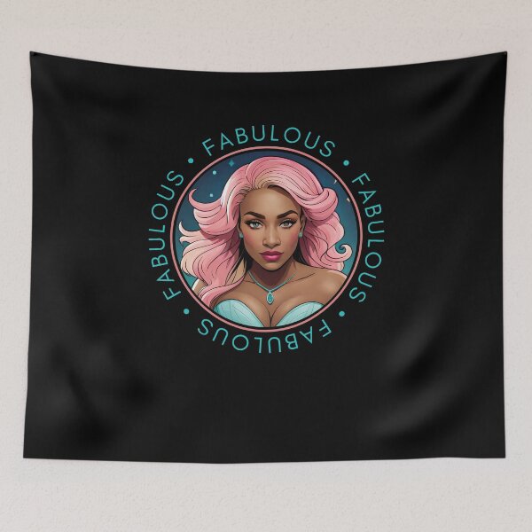 Item preview, Fabulous Woman Retro Pink Glamourous Insignia Circle Emblem designed and sold by Melan Designs.