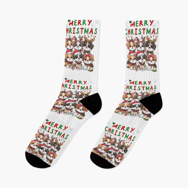 Item preview, Merry Dogmas - Kawaii Cute Dogs Celebrate Christmas designed and sold by JessArty ⭐⭐⭐⭐⭐.