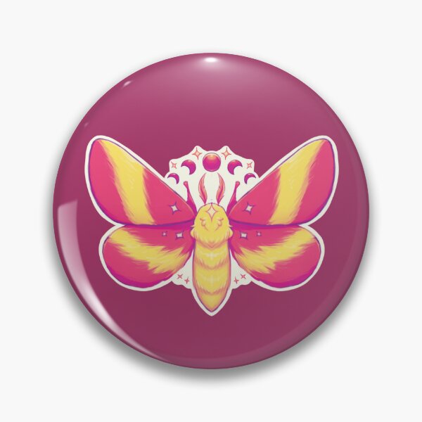 Item preview, Rosy maple moth moon phases designed and sold by ApplePies-0.