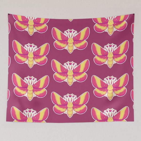 Item preview, Rosy maple moth moon phases designed and sold by ApplePies-0.