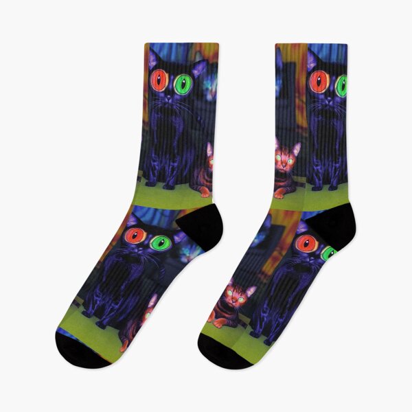 Item preview, Psychedelic Trippy Cats at Home designed and sold by TheDarkWardrobe.