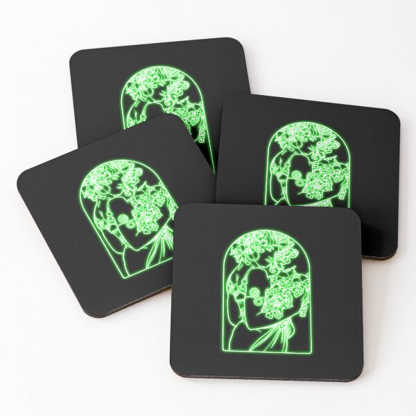 Item preview, Alphonse Mucha green Neon designed and sold by lachataigne.