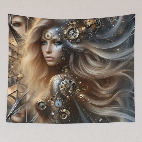 Item preview, Time's Elegance: A Captivating Surreal Reflection designed and sold by AI-Only Creations.
