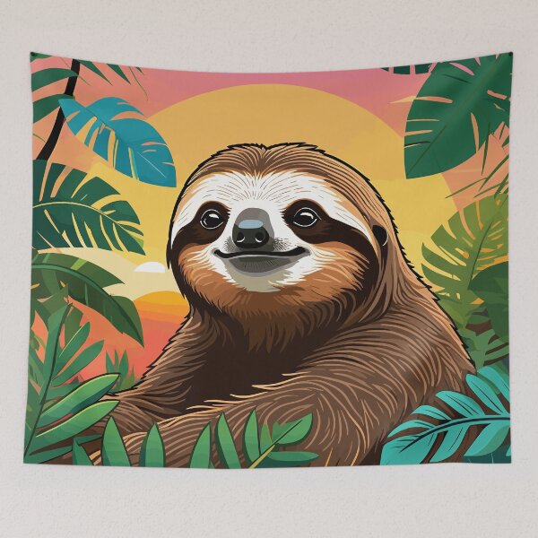 Item preview, Sloth Artwork designed and sold by WildlifeInc.