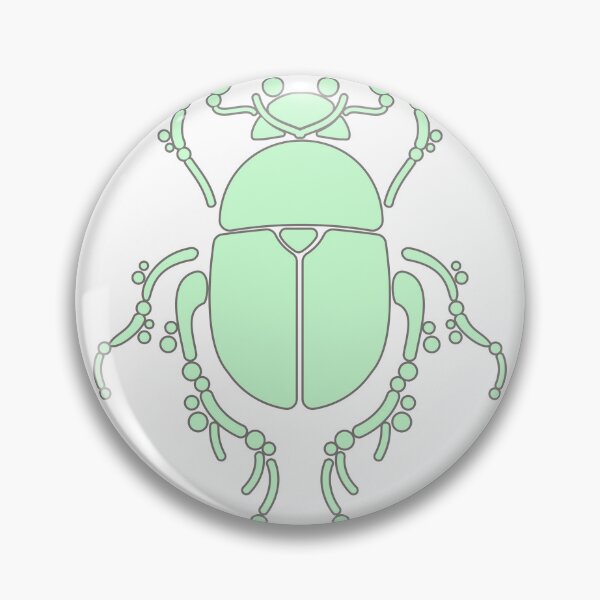 Item preview, Colorful, geometric beetle pattern/ mint green. designed and sold by My-fake-places.