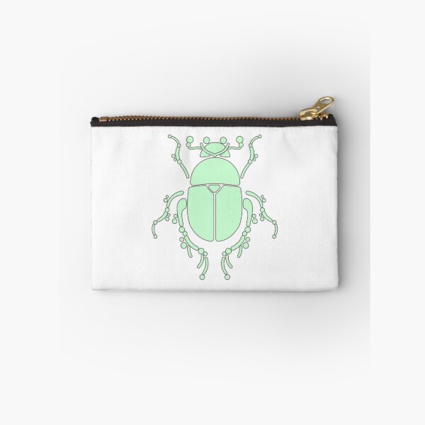 Item preview, Colorful, geometric beetle pattern/ mint green. designed and sold by My-fake-places.
