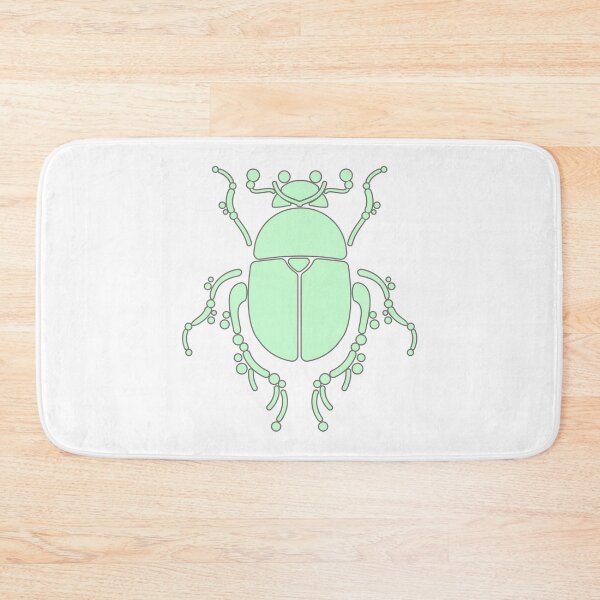 Item preview, Colorful, geometric beetle pattern/ mint green. designed and sold by My-fake-places.