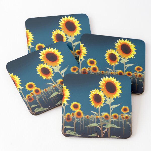 Item preview, Sunflowers in an abstract field by dePace' designed and sold by mrpropcake.