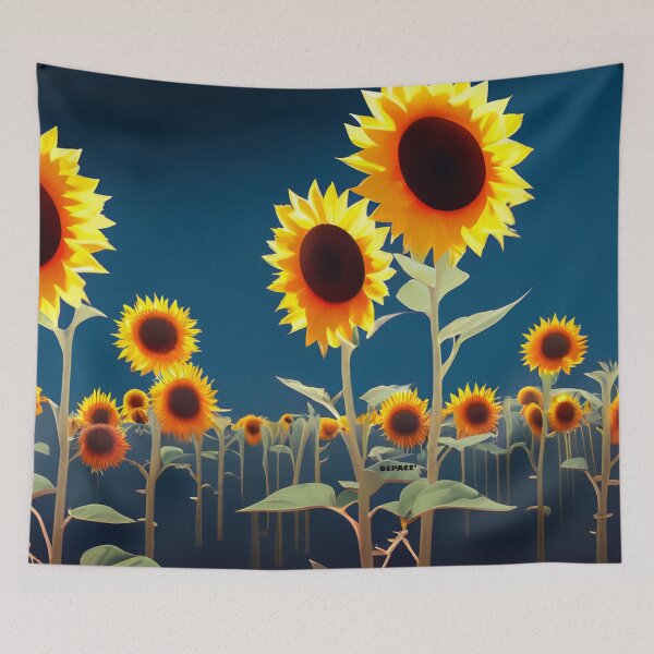 Item preview, Sunflowers in an abstract field by dePace' designed and sold by mrpropcake.