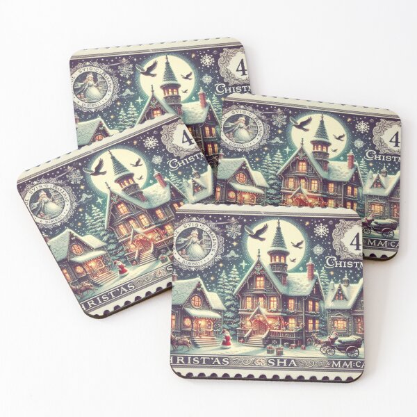 Item preview, postage stamp xmas designed and sold by Greydate.