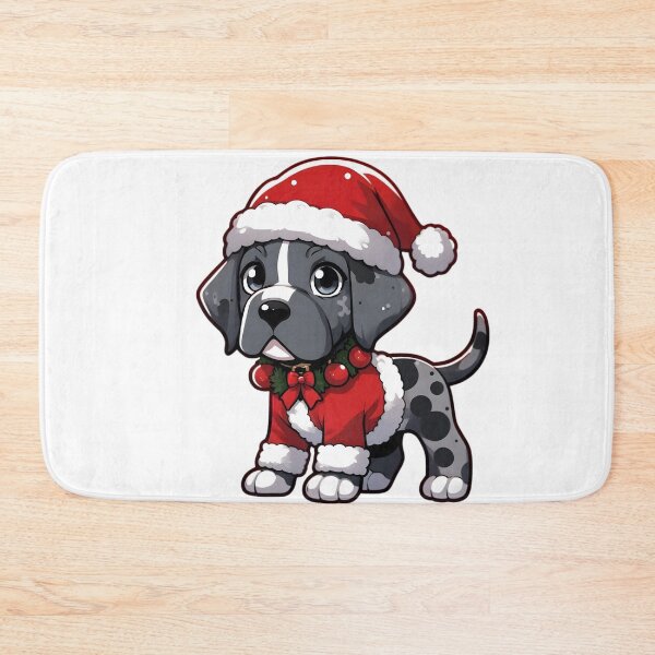 Item preview, Chibi Great Dane in Christmas designed and sold by City0fDreams.