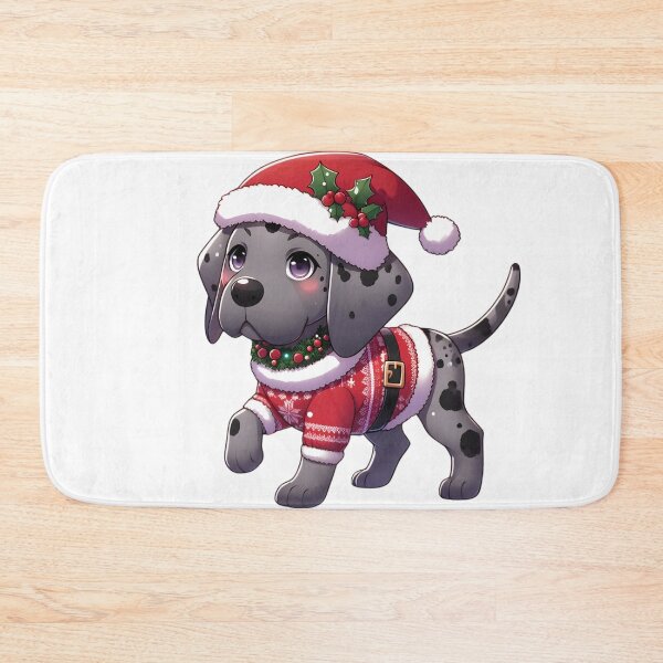 Item preview, Chibi Great Dane in Christmas designed and sold by City0fDreams.