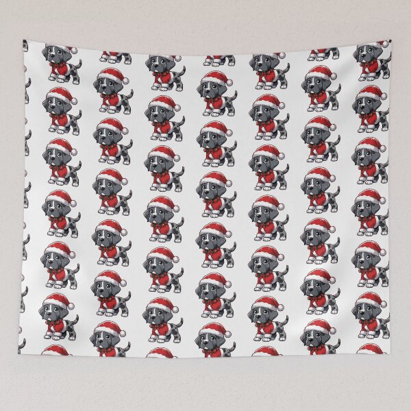 Item preview, Chibi Great Dane in Christmas designed and sold by City0fDreams.