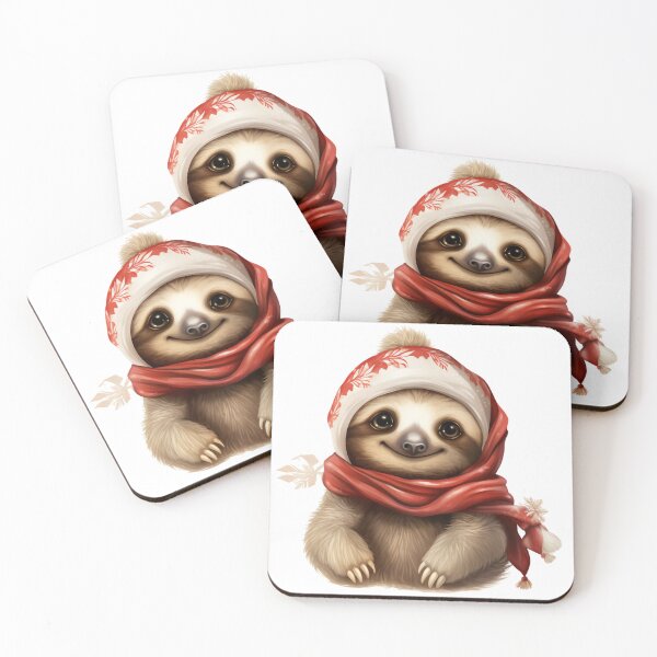 Item preview, Sloth wearing a hat and scarf designed and sold by KandaShopTH.