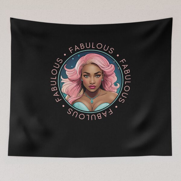 Item preview, Fabulous Woman Retro Pink Glamourous Insignia Circle Emblem designed and sold by Melan Designs.