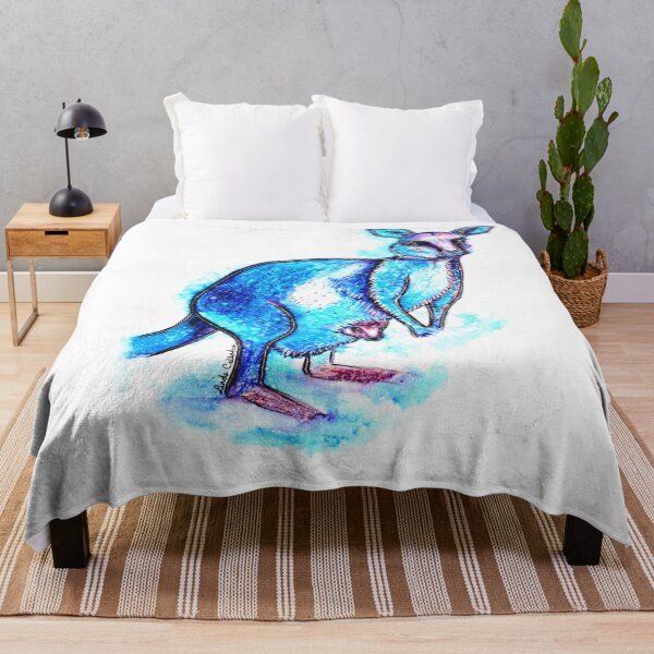 Item preview, Kangaroo Love in Blue designed and sold by Linda Callaghan.