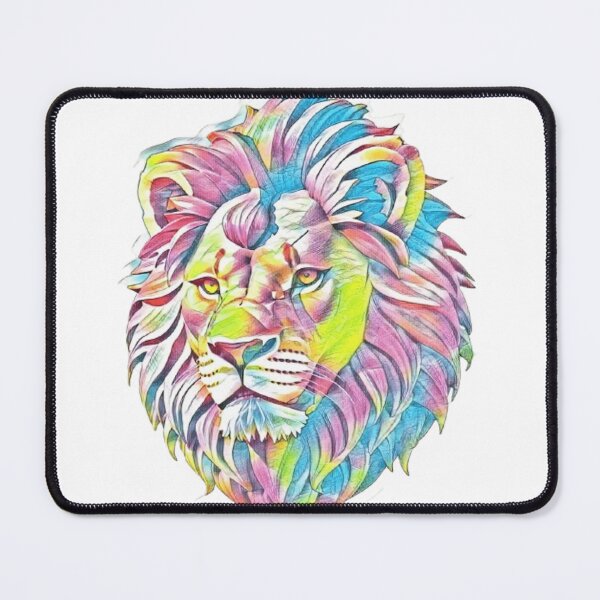 Item preview, Colorful Lion Head Print designed and sold by TGAL2.
