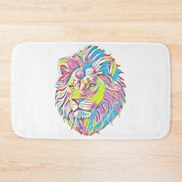 Item preview, Colorful Lion Head Print designed and sold by TGAL2.