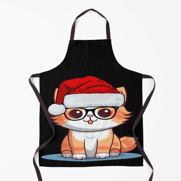 Item preview, A cat very happy to be a Santa in disguise designed and sold by The-Blue-Feline.