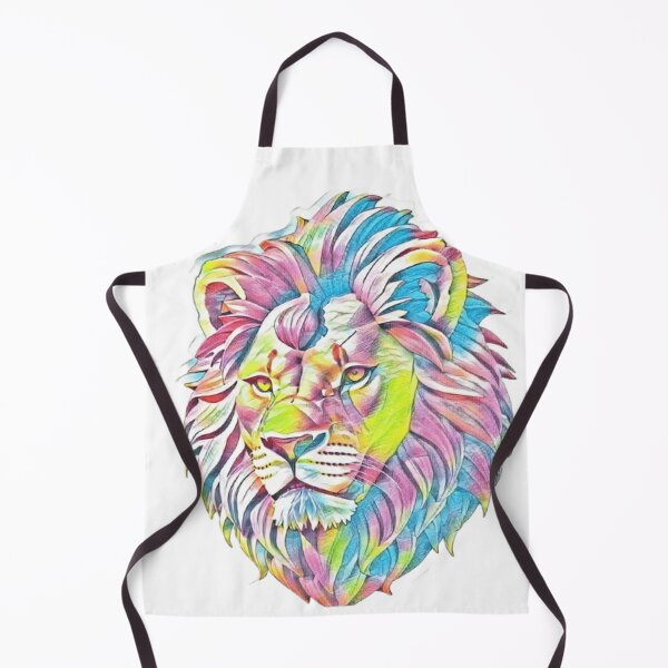 Item preview, Colorful Lion Head Print designed and sold by TGAL2.