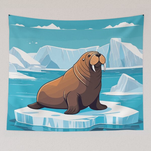 Item preview, Walrus Artwork designed and sold by WildlifeInc.