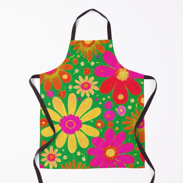 Item preview, Large Bright Flowers Retro Mod 1960's Flower Power designed and sold by RoomShiners.