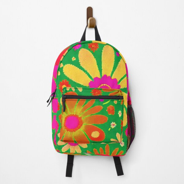 Item preview, Large Bright Flowers Retro Mod 1960's Flower Power designed and sold by RoomShiners.