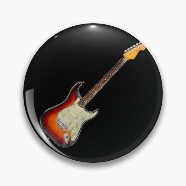 Item preview, Strat Style Guitar Color Pencil Sketch designed and sold by kakarikihill.