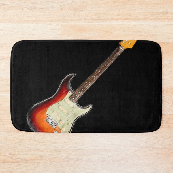 Item preview, Strat Style Guitar Color Pencil Sketch designed and sold by kakarikihill.