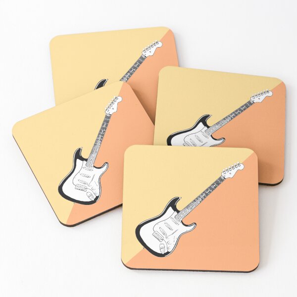 Item preview, Strat Style Electric Guitar Diagonal Line Art designed and sold by kakarikihill.