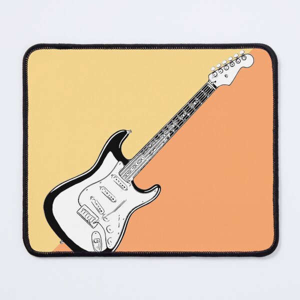 Item preview, Strat Style Electric Guitar Diagonal Line Art designed and sold by kakarikihill.