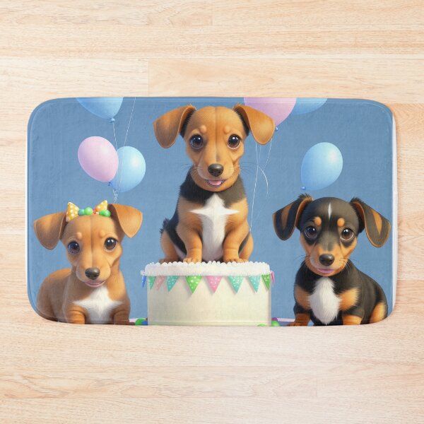 Item preview, Surreal artwork of Dachshund puppy in birthday party designed and sold by Tio-Tecun.
