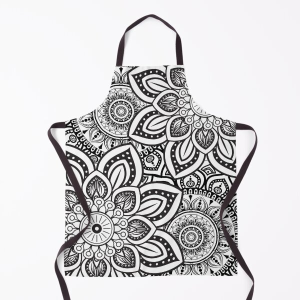 Item preview, Black and White Mandala Pattern Design Coloring page designed and sold by AssortedWonders.