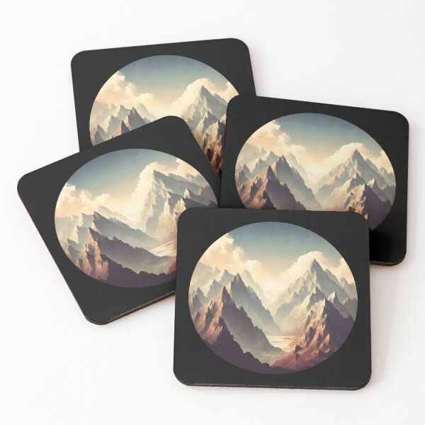 Item preview, Low Poly Mountain Peaks designed and sold by SebastianArt75.