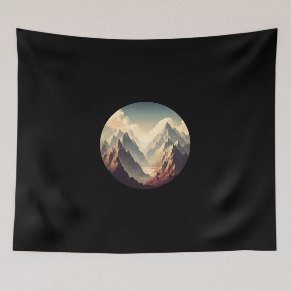 Item preview, Low Poly Mountain Peaks designed and sold by SebastianArt75.