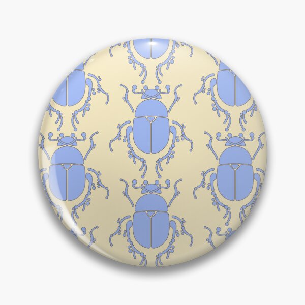 Item preview, Colorful, geometric beetle pattern.pastel blue designed and sold by My-fake-places.