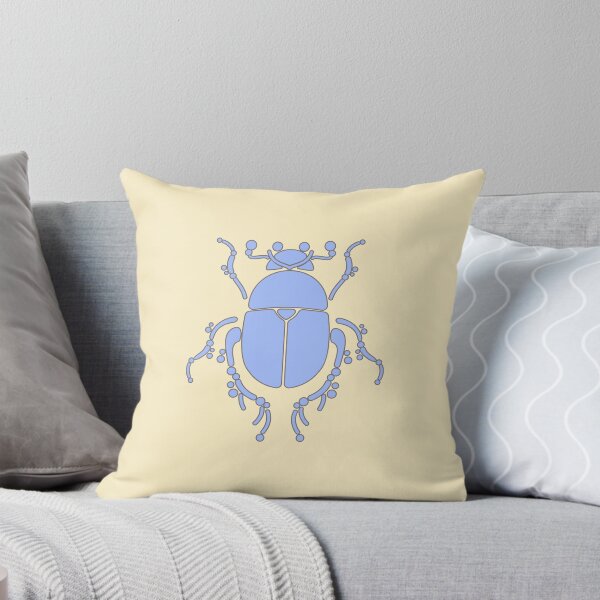 Item preview, Colorful, geometric beetle pattern.pastel blue designed and sold by My-fake-places.