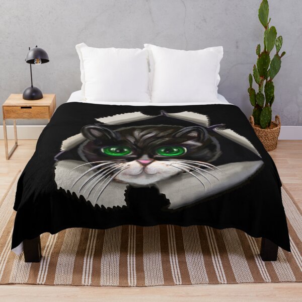 Artikelvorschau, Cat Peekaboo 2 – süßes blindes Kätzchen, das aus einem gerissenen Loch Guckuck spielt! Lustige süße Katzen entworfen und verkauft von Artonmytee.