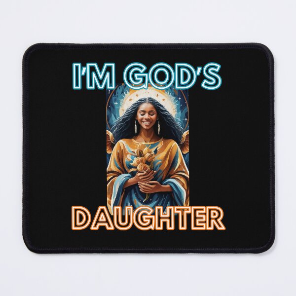 Item preview,  Im Gods daughter wonderful women funny motivational christian gifts for girls designed and sold by thankful-loco.