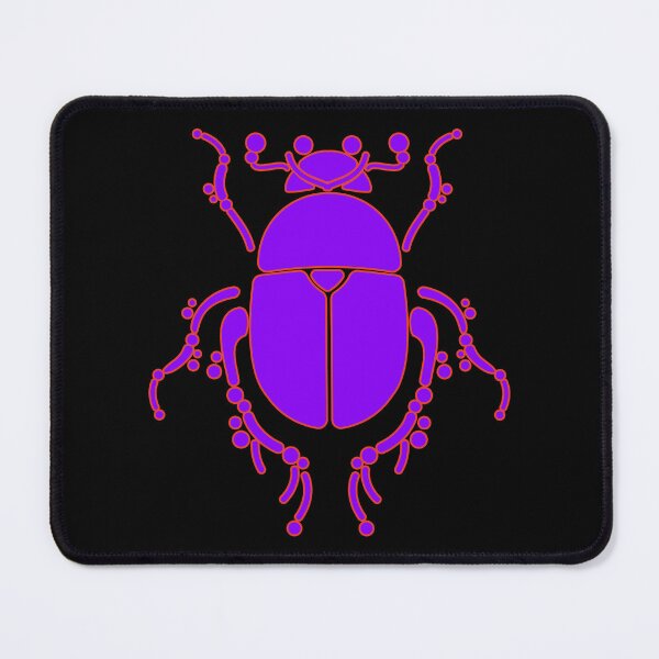 Item preview, Colorful, geometric beetle pattern, deep purple and red. designed and sold by My-fake-places.
