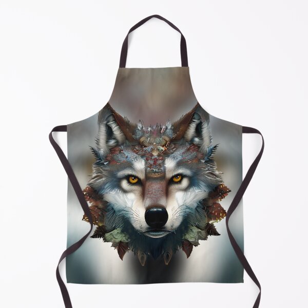 Item preview, WOLF SHAMAN Defender of Tribal Lands designed and sold by MoodyMuseArt.